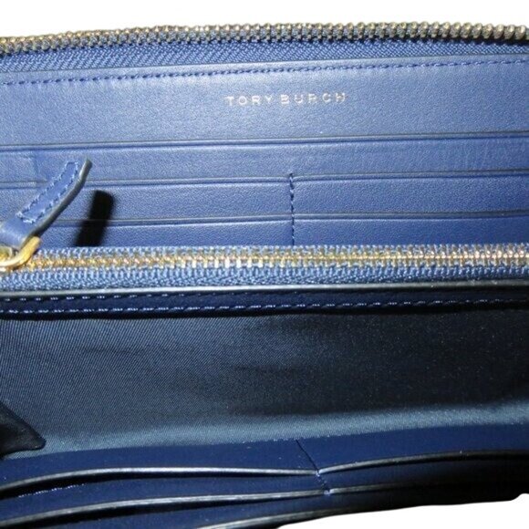 Tory Burch Gemini Link Multi Color Snakeskin Python Full Zip Continental Wallet - Picture 4 of 12